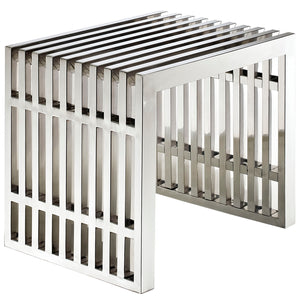 Gridiron Small Stainless Steel Bench Silver EEI-569-SLV