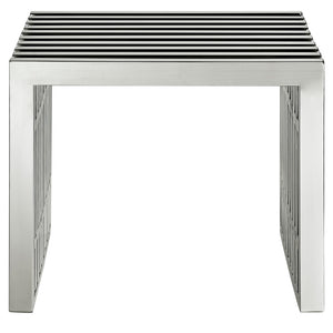 Gridiron Small Stainless Steel Bench Silver EEI-569-SLV