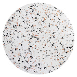 Modway Furniture Lippa 36" Round Terrazzo Dining Table White White EEI-5713-WHI-WHI