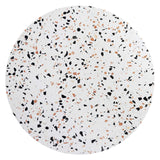 Modway Furniture Verne 36" Round Terrazzo Dining Table XRXT Gold White EEI-5717-GLD-WHI
