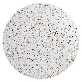 Modway Furniture Lippa 47" Round Terrazzo Dining Table White White EEI-5728-WHI-WHI