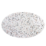 Modway Furniture Lippa 60" Oval Terrazzo Dining Table White White EEI-5734-WHI-WHI