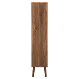 Modway Furniture Transmit 31" Wood Bookcase XRXT Walnut EEI-5743-WAL