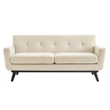 Modway Furniture Engage Herringbone Fabric Loveseat XRXT Beige EEI-5759-BEI