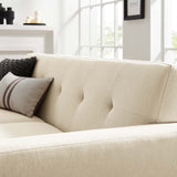 Modway Furniture Engage Herringbone Fabric Loveseat XRXT Beige EEI-5759-BEI