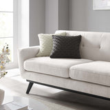 Modway Furniture Engage Herringbone Fabric Loveseat XRXT Ivory EEI-5759-IVO