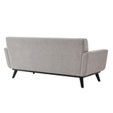 Modway Furniture Engage Herringbone Fabric Loveseat XRXT Light Gray EEI-5759-LGR