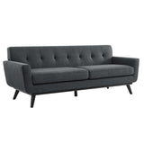 Modway Furniture Engage Herringbone Fabric Sofa XRXT Charcoal EEI-5760-CHA