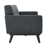 Modway Furniture Engage Herringbone Fabric Sofa XRXT Charcoal EEI-5760-CHA