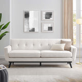 Modway Furniture Engage Herringbone Fabric Sofa XRXT Ivory EEI-5760-IVO