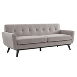 Modway Furniture Engage Herringbone Fabric Sofa XRXT Light Gray EEI-5760-LGR