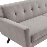 Modway Furniture Engage Herringbone Fabric Sofa XRXT Light Gray EEI-5760-LGR