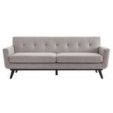 Modway Furniture Engage Herringbone Fabric Sofa XRXT Light Gray EEI-5760-LGR