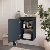 Modway Furniture Bryn 18" Wall-Mount Bathroom Vanity XRXT Gray Black EEI-5776-GRY-BLK