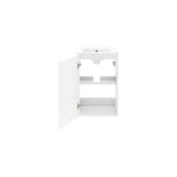 Modway Furniture Bryn 18" Wall-Mount Bathroom Vanity XRXT White White EEI-5776-WHI-WHI