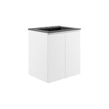 Modway Furniture Bryn 24" Wall-Mount Bathroom Vanity XRXT White Black EEI-5777-WHI-BLK