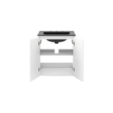 Modway Furniture Bryn 24" Wall-Mount Bathroom Vanity XRXT White Black EEI-5777-WHI-BLK