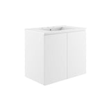 Modway Furniture Bryn 30" Wall-Mount Bathroom Vanity XRXT White White EEI-5778-WHI-WHI