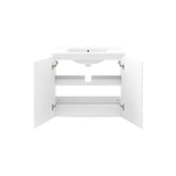 Modway Furniture Bryn 30" Wall-Mount Bathroom Vanity XRXT White White EEI-5778-WHI-WHI