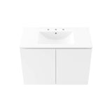 Modway Furniture Bryn 36" Wall-Mount Bathroom Vanity XRXT White White EEI-5779-WHI-WHI