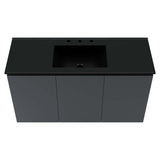 Modway Furniture Bryn 48" Wall-Mount Bathroom Vanity XRXT Gray Black EEI-5780-GRY-BLK