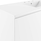 Modway Furniture Bryn 48" Wall-Mount Bathroom Vanity XRXT White White EEI-5780-WHI-WHI