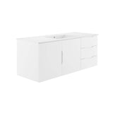 Modway Furniture Vitality 48" Single Sink Bathroom Vanity XRXT White White EEI-5784-WHI-WHI