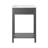 Modway Furniture Altura 24" Bathroom Vanity XRXT Gray White EEI-5798-GRY-WHI