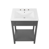 Modway Furniture Altura 24" Bathroom Vanity XRXT Gray White EEI-5798-GRY-WHI