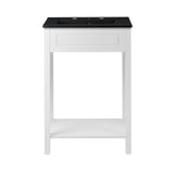 Modway Furniture Altura 24" Bathroom Vanity XRXT White Black EEI-5798-WHI-BLK