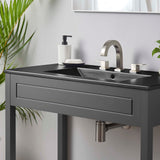 Modway Furniture Altura 36" Bathroom Vanity XRXT Gray Black EEI-5799-GRY-BLK