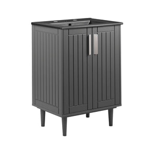 Modway Furniture Augusta 24" Bathroom Vanity XRXT Gray Black EEI-5800-GRY-BLK