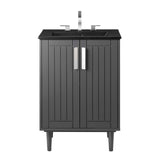 Modway Furniture Augusta 24" Bathroom Vanity XRXT Gray Black EEI-5800-GRY-BLK