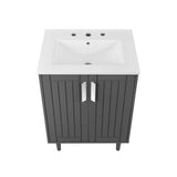 Modway Furniture Augusta 24" Bathroom Vanity XRXT Gray White EEI-5800-GRY-WHI