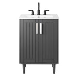 Modway Furniture Augusta 24" Bathroom Vanity XRXT Gray White EEI-5800-GRY-WHI