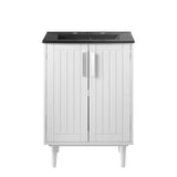 Modway Furniture Augusta 24" Bathroom Vanity XRXT White Black EEI-5800-WHI-BLK