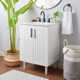 Modway Furniture Augusta 24" Bathroom Vanity XRXT White White EEI-5800-WHI-WHI