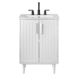 Modway Furniture Augusta 24" Bathroom Vanity XRXT White White EEI-5800-WHI-WHI