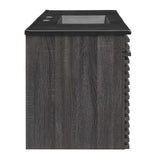 Modway Furniture Render 48" Wall-Mount Bathroom Vanity XRXT Charcoal Black EEI-5801-CHA-BLK