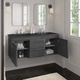 Modway Furniture Render 48" Wall-Mount Bathroom Vanity XRXT Charcoal Black EEI-5802-CHA-BLK