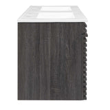 Modway Furniture Render 48" Wall-Mount Bathroom Vanity XRXT Charcoal White EEI-5802-CHA-WHI