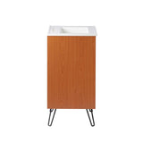 Modway Furniture Energize 24" Bathroom Vanity XRXT Cherry White White EEI-5804-CHE-WHI-WHI