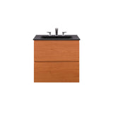 Modway Furniture Scenic 24" Wall-Mount Bathroom Vanity XRXT Cherry Black EEI-5811-CHE-BLK