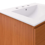 Modway Furniture Scenic 24" Wall-Mount Bathroom Vanity XRXT Cherry White EEI-5811-CHE-WHI