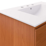 Modway Furniture Scenic 30" Wall-Mount Bathroom Vanity XRXT Cherry White EEI-5812-CHE-WHI