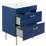 Modway Furniture Daybreak 24" Bathroom Vanity XRXT Blue White EEI-5817-BLU-WHI