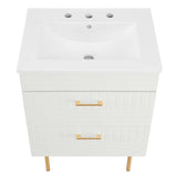 Modway Furniture Daybreak 24" Bathroom Vanity XRXT White White EEI-5817-WHI-WHI