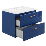Modway Furniture Daybreak 24" Bathroom Vanity XRXT Blue White EEI-5818-BLU-WHI