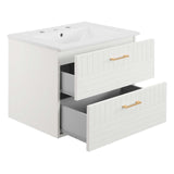 Modway Furniture Daybreak 24" Bathroom Vanity XRXT White White EEI-5818-WHI-WHI