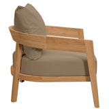 Modway Furniture Brisbane 3-Piece Teak Wood Outdoor Patio Outdoor Patio Set XRXT Natural Light Brown EEI-5835-NAT-LBR